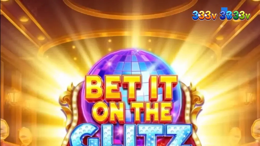 Tampilan visual slot Bet It on the Glitz Re-Flash dengan tema neon Vegas