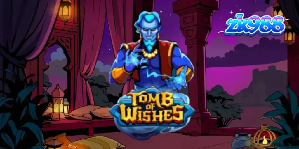 Tampilan visual slot Tomb of Wishes dengan tema Arabian Nights